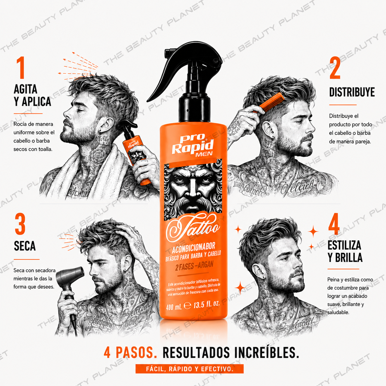 Acondicionador Bifásico Beard & Hair 2 Phase Leave In Conditioner - Argán 400ml
