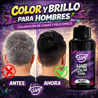 Shampoo Dual Con Tinte Express Cubre Canas 500ml
