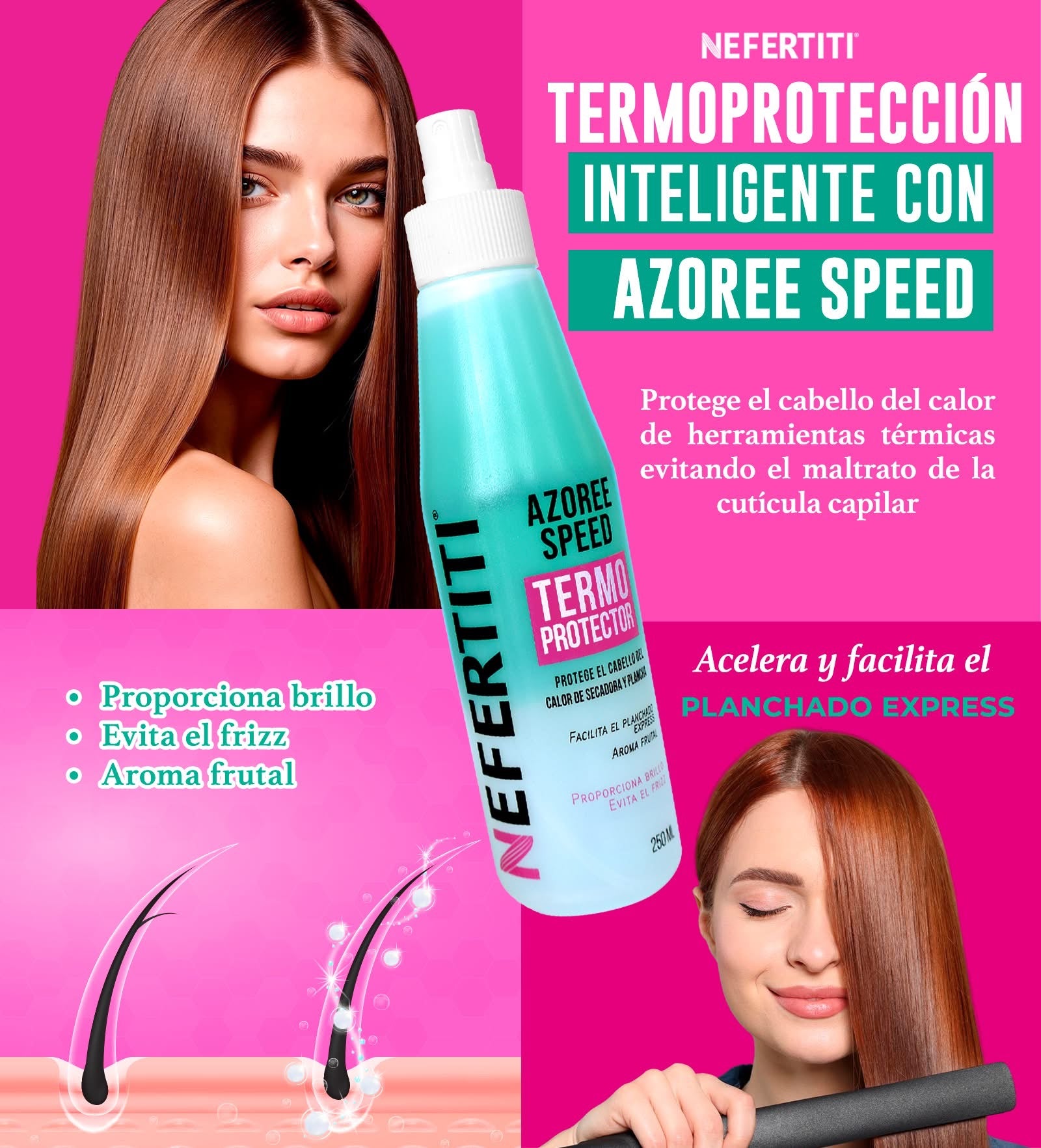 Azoree Speed Termoprotector Para Cabellos Dañados 250ml