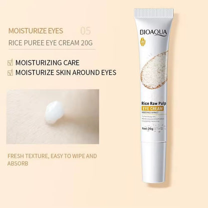 Crema Antiojeras Con Pulpa De Arroz Para Contorno De Ojos