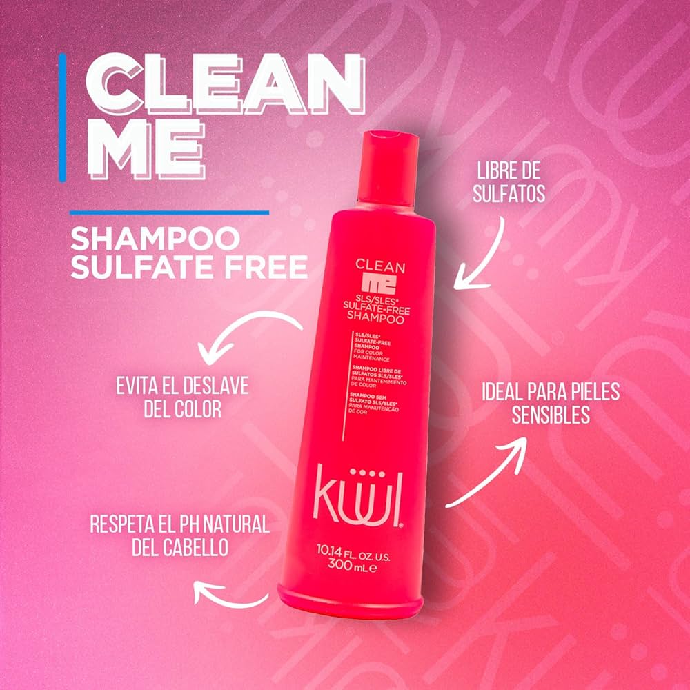 Shampoo Clean Me Sulfate Free Libre De Sales Y Sulfatos 300ml