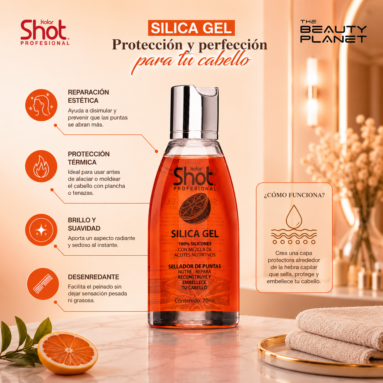 Sílica Gel Tratamiento Sellador De Puntas 70ml