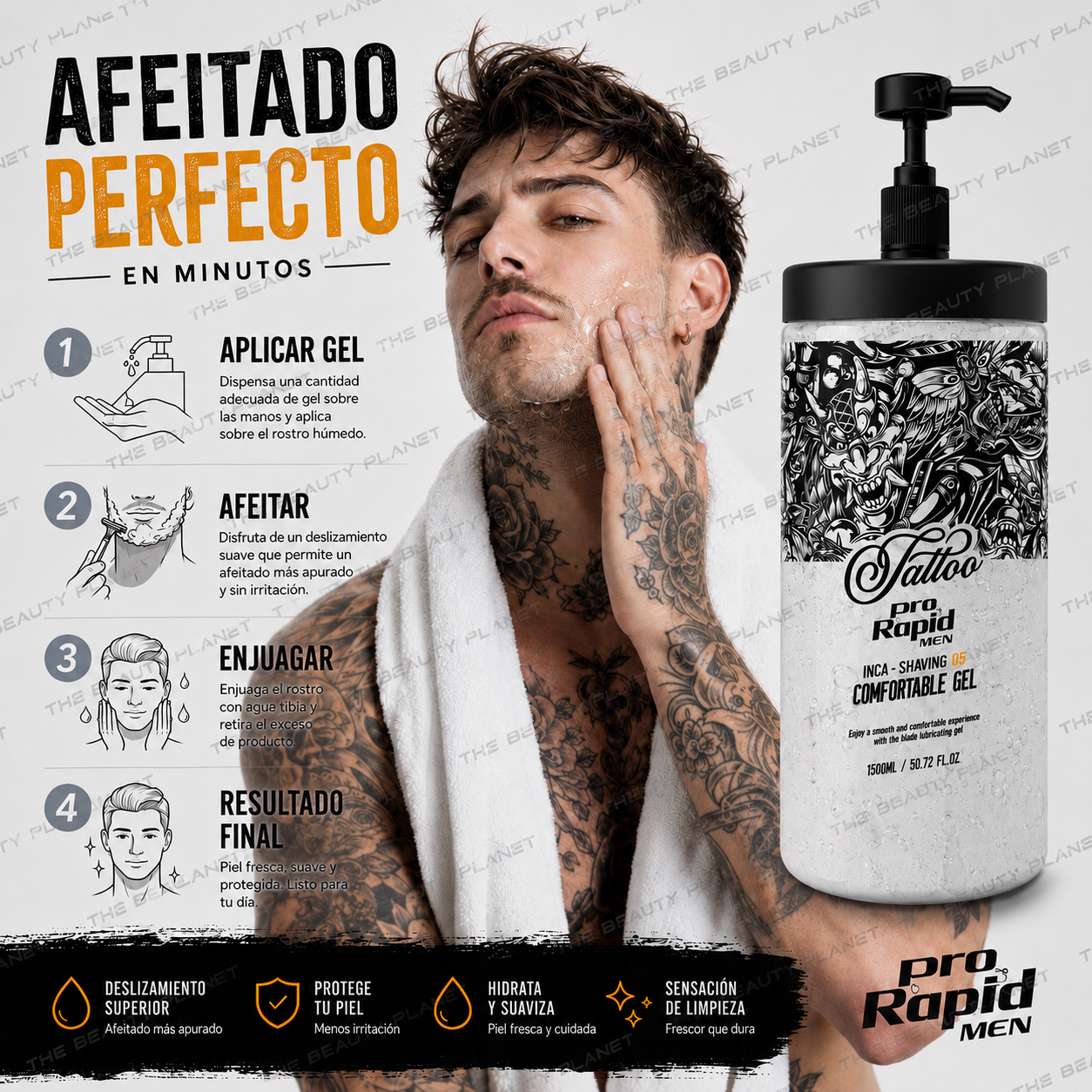 Gel De Afeitado Inca Shaving 05 - Comfortable Gel XL 1500ml