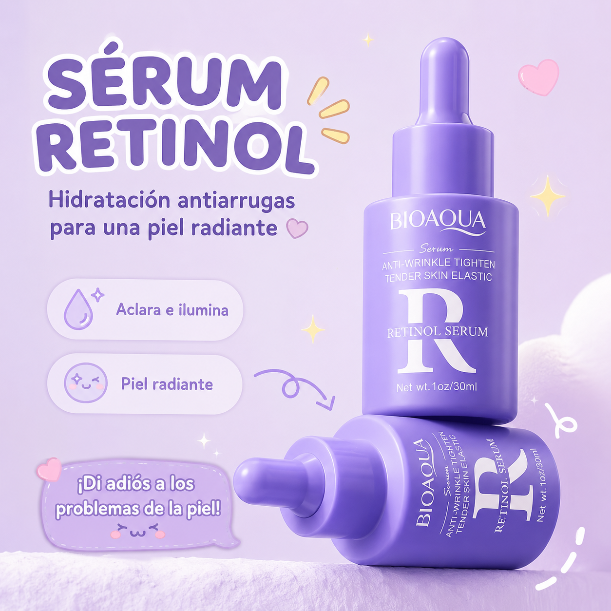 Sérum Facial Retinol Antiarrugas 30ml