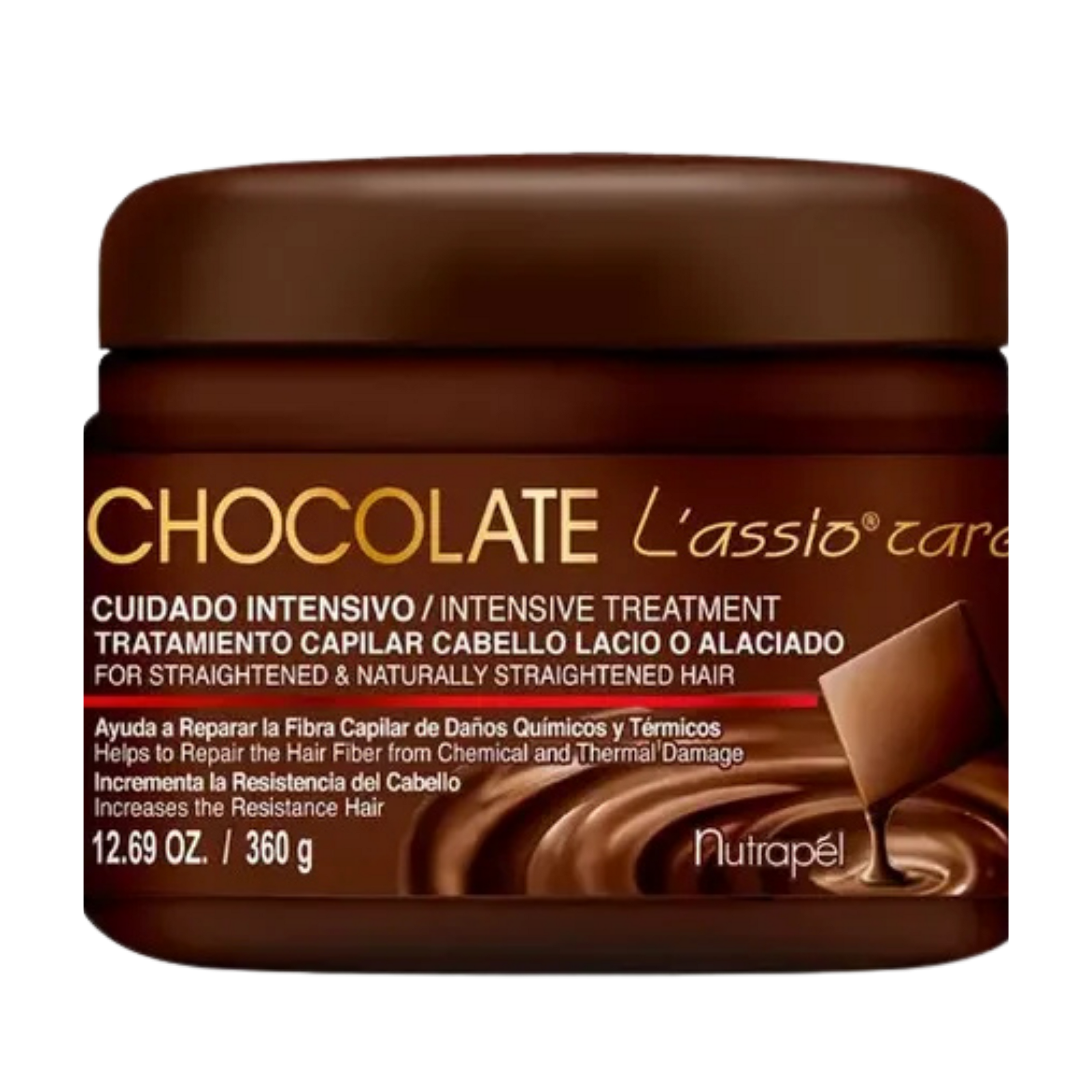 L’assio Care Chocolate Tratamiento Intensivo Para Cabellos Lacios o Alaciados 360ml