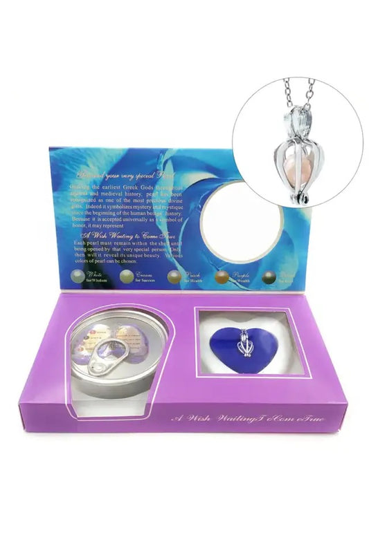 Set de collar de perla cultivada Love Pearl Gift Set