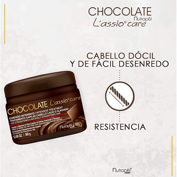 L’assio Care Chocolate Tratamiento Intensivo Para Cabellos Lacios o Alaciados 360ml