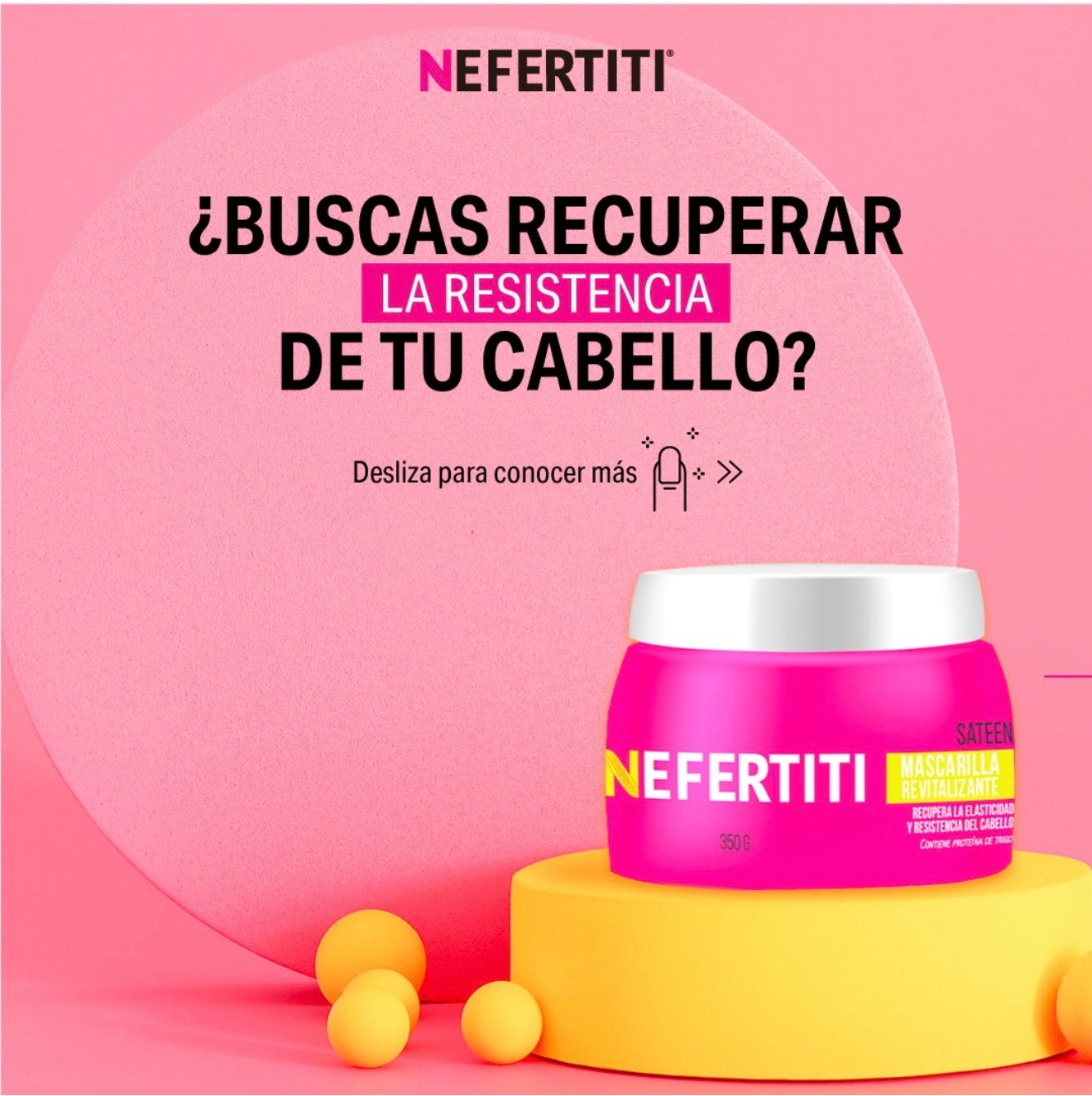 Mascarilla Intensiva Revitalizante Sateen Para Cabellos Dañados 350g