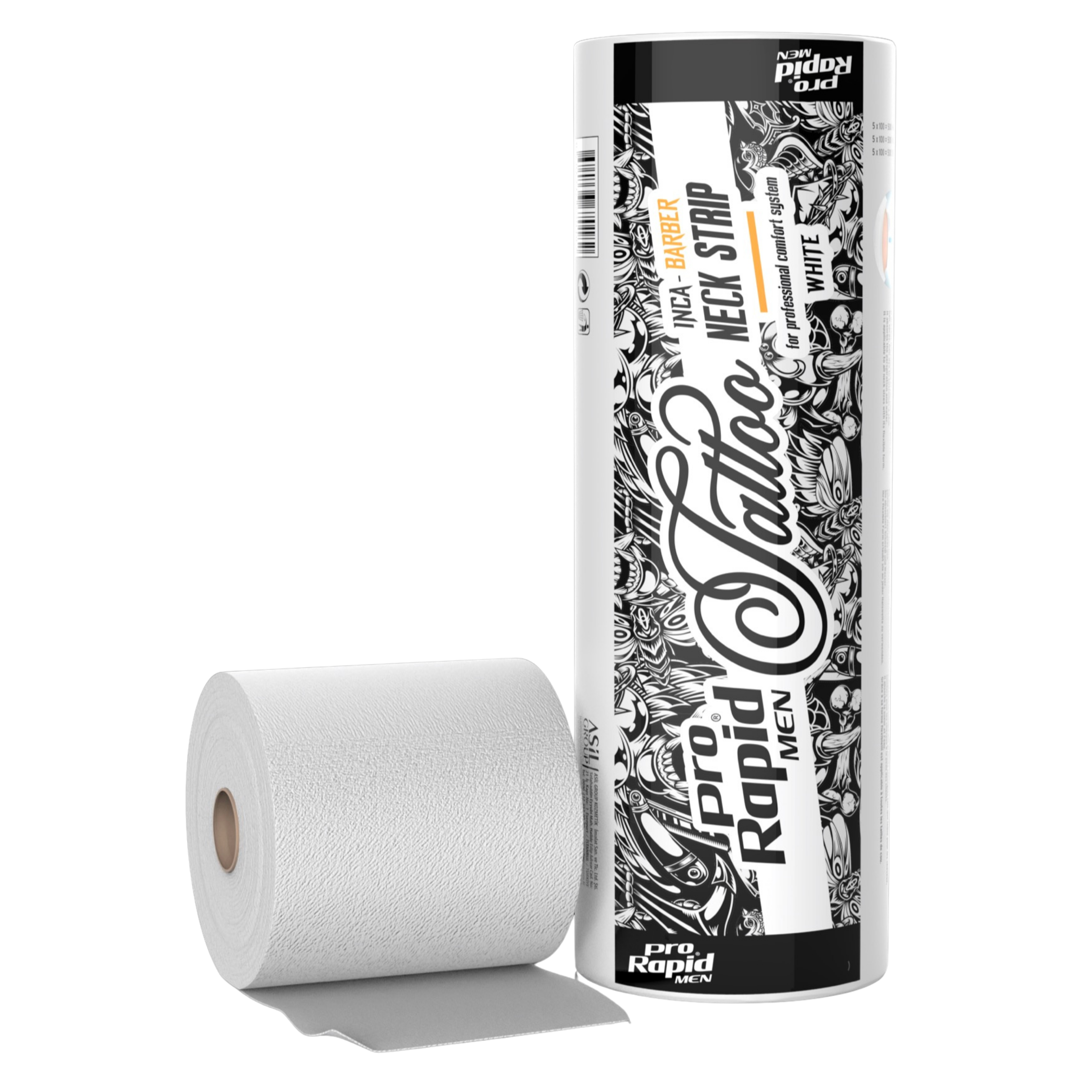 Pack 500 Tiras Paper Neck Strip Blanco (5 Rollos)