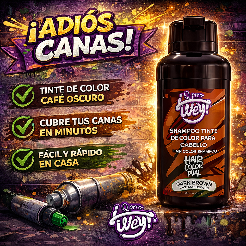 Shampoo Dual Con Tinte Express Cubre Canas 500ml