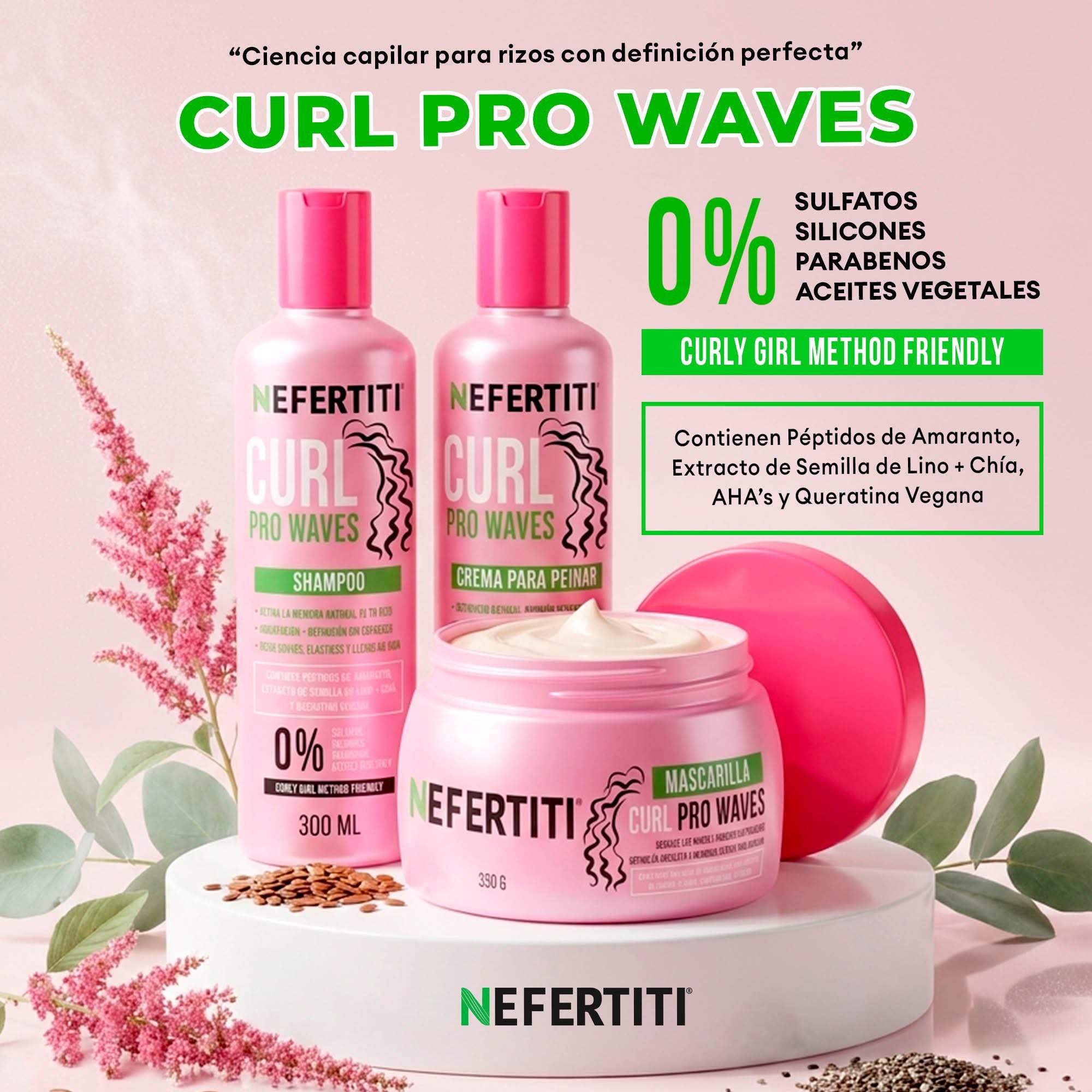 Curl Pro Waves Mascarilla Para Rizos 350g