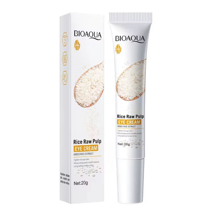 Crema Antiojeras Con Pulpa De Arroz Para Contorno De Ojos