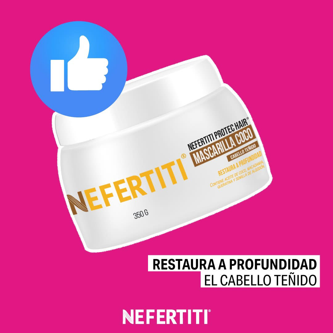 Mascarilla Intensiva Restauradora Protec Hair Coco Para Cabellos Teñidos 350g