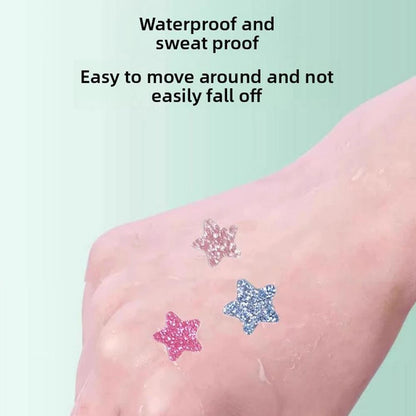 Planilla de 40 parches anti acné glitter stars