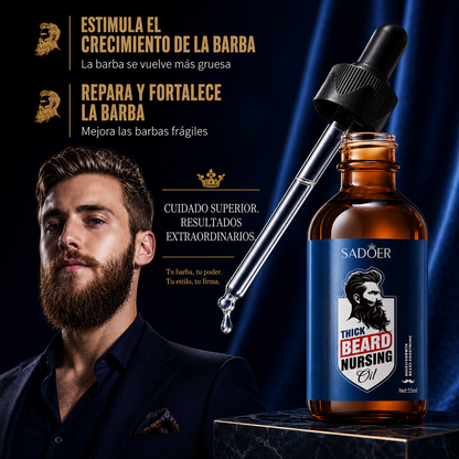 Kit Premium Para El Cuidado Y Crecimiento De Barba Y Bigote (5pzs)