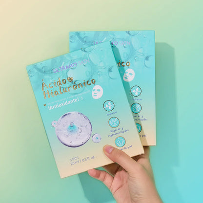 Pack 5 mascarillas faciales Ácido Hialurónico