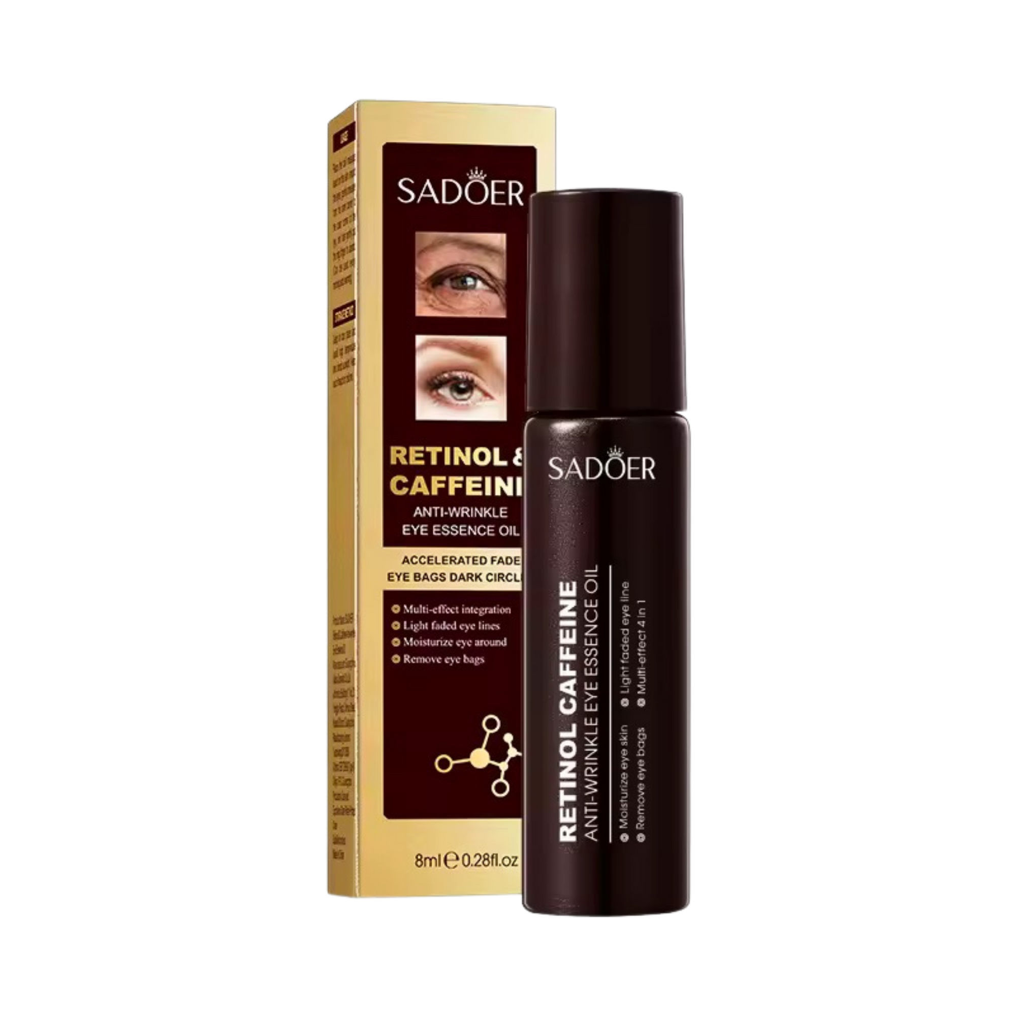 Sérum Roll On Anti-Ojeras Retinol+Cafeína 8ml