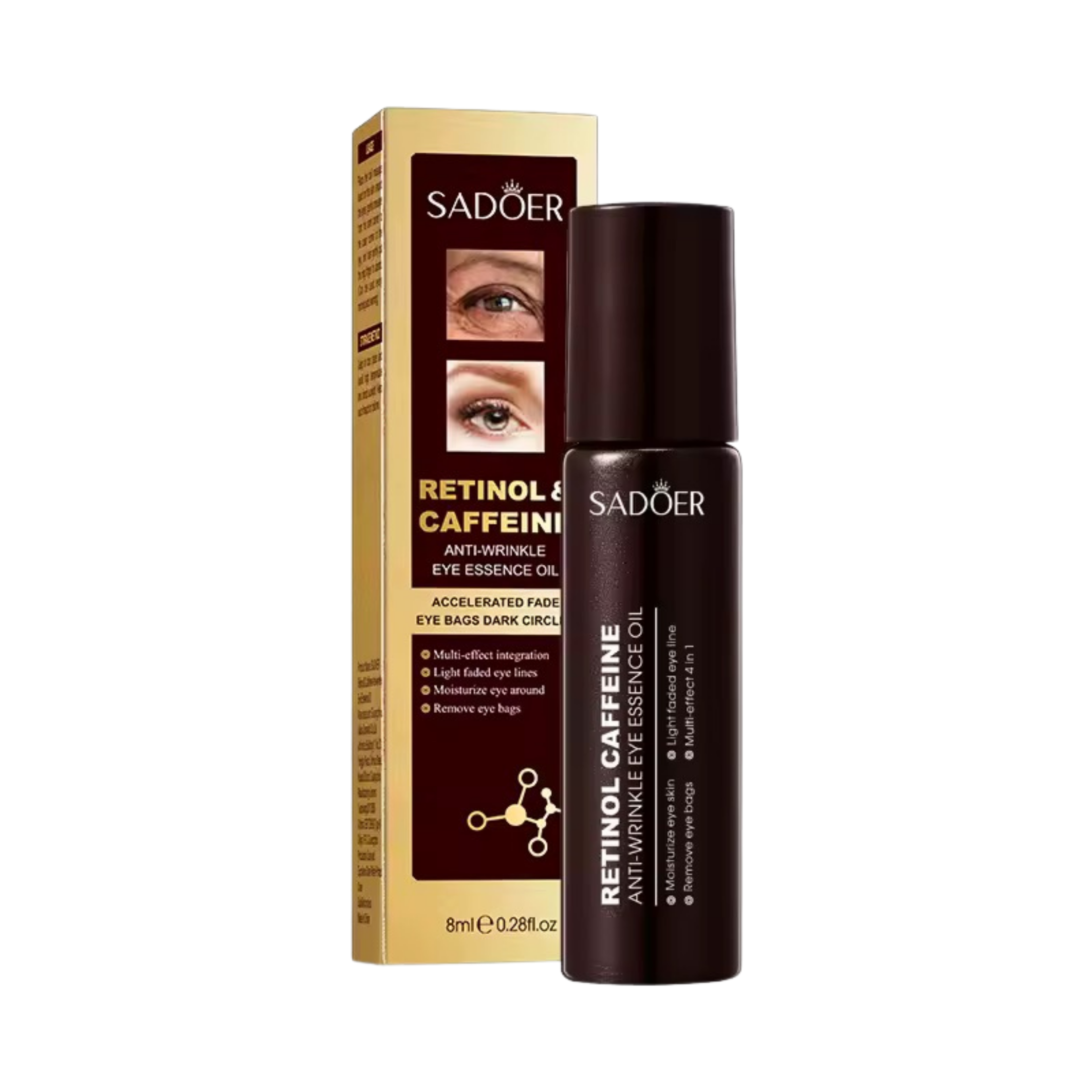 Sérum Roll On Anti-Ojeras Retinol+Cafeína 8ml