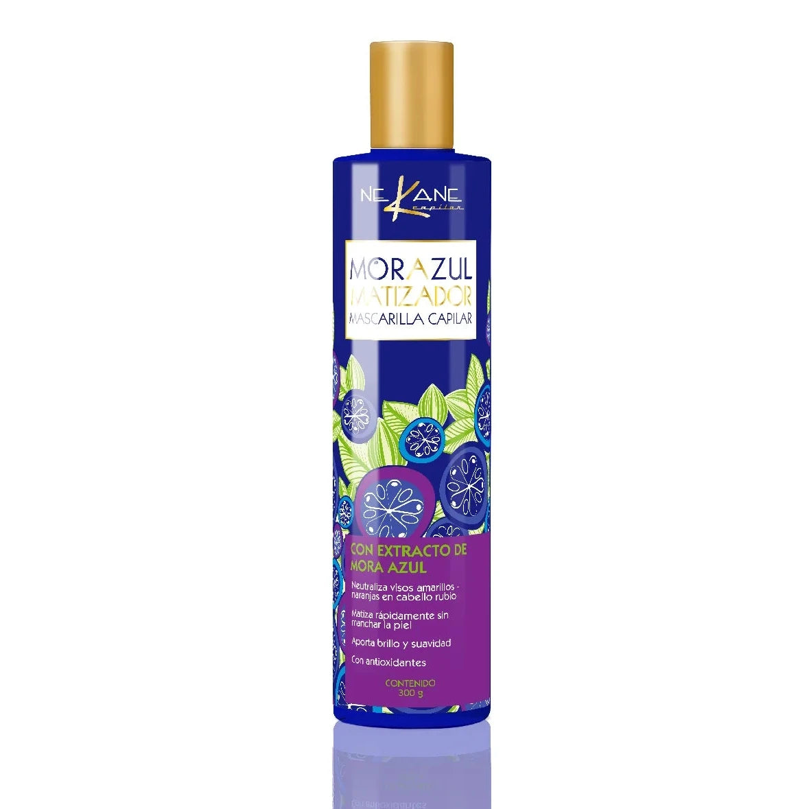 Mascarilla Matizadora Para Rubios Y Platinados Mora Azul 300ml.