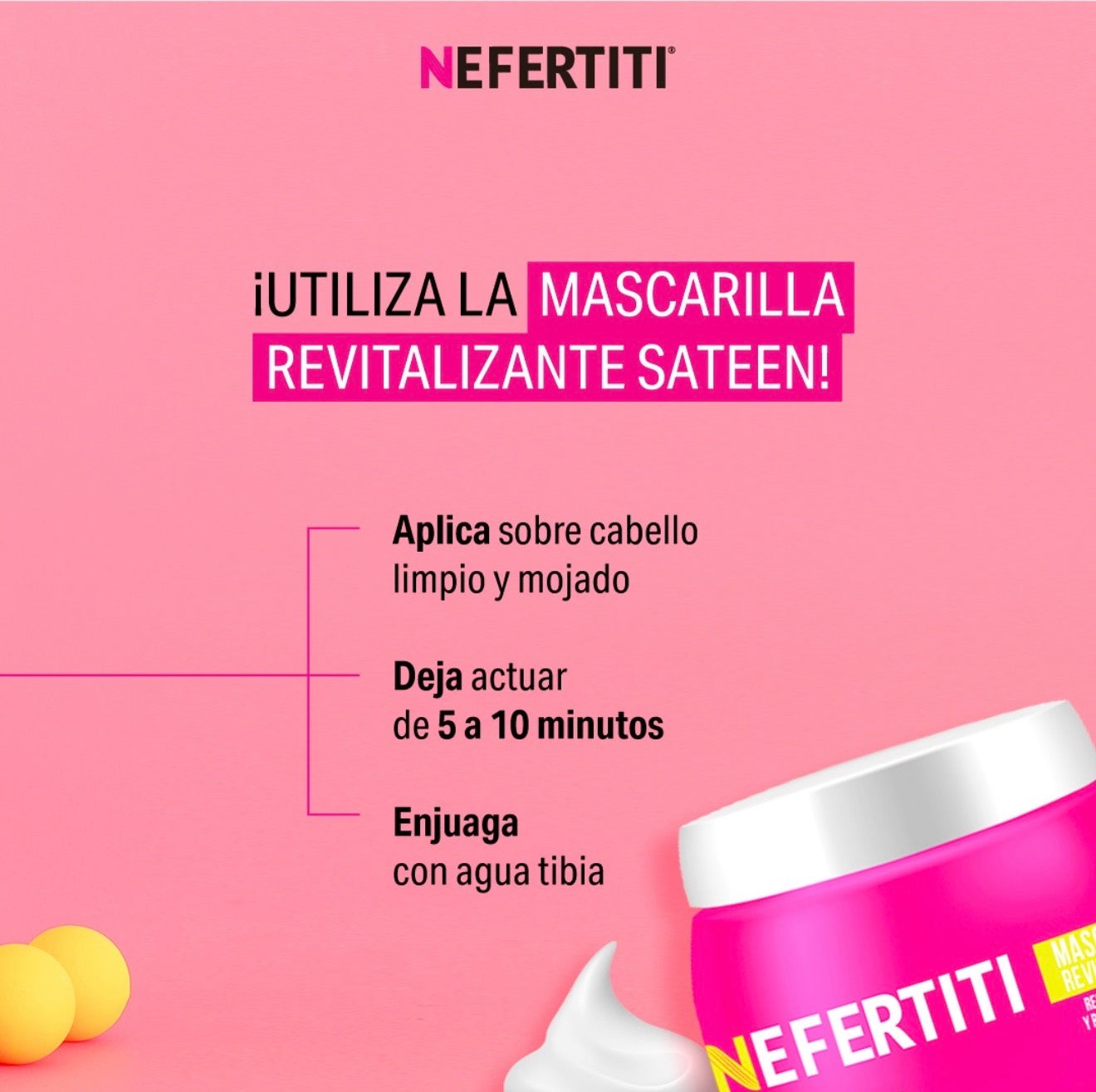 Mascarilla Intensiva Revitalizante Sateen Para Cabellos Dañados 350g