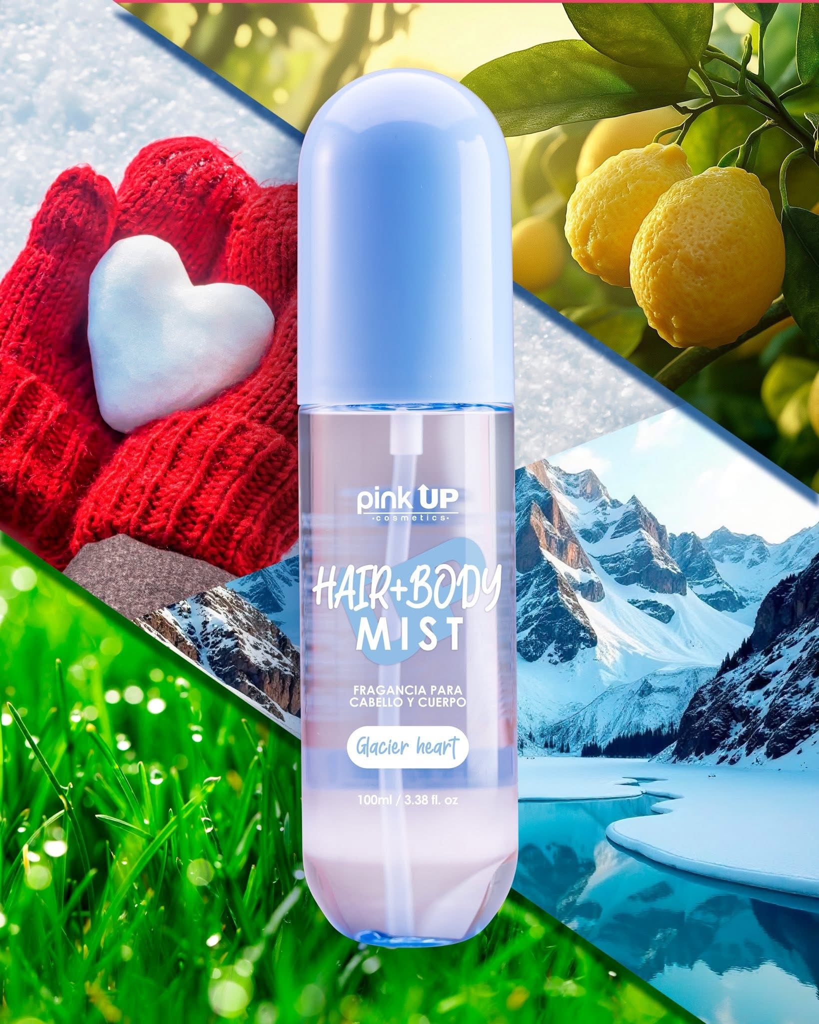 Hair+Body Mist Glacier Heart Fragancia Corporal Para Cabello Y Cuerpo 100ml
