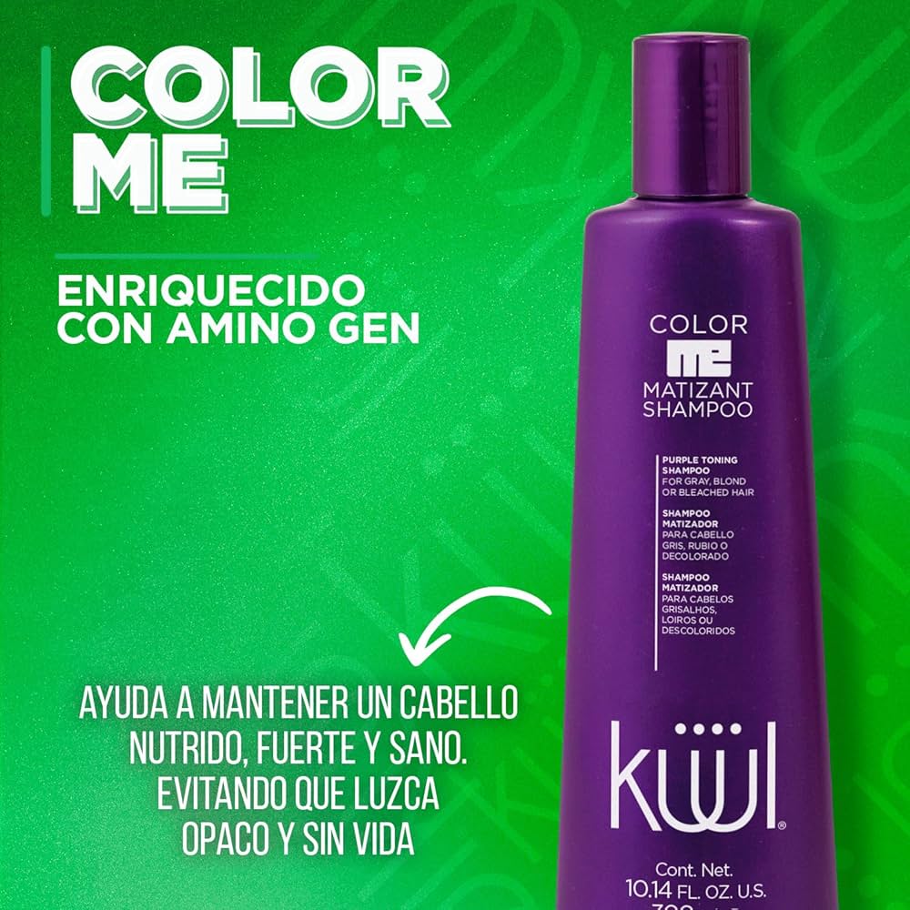 Color Me Shampoo Matizador De Gris, Rubios O Decolorados