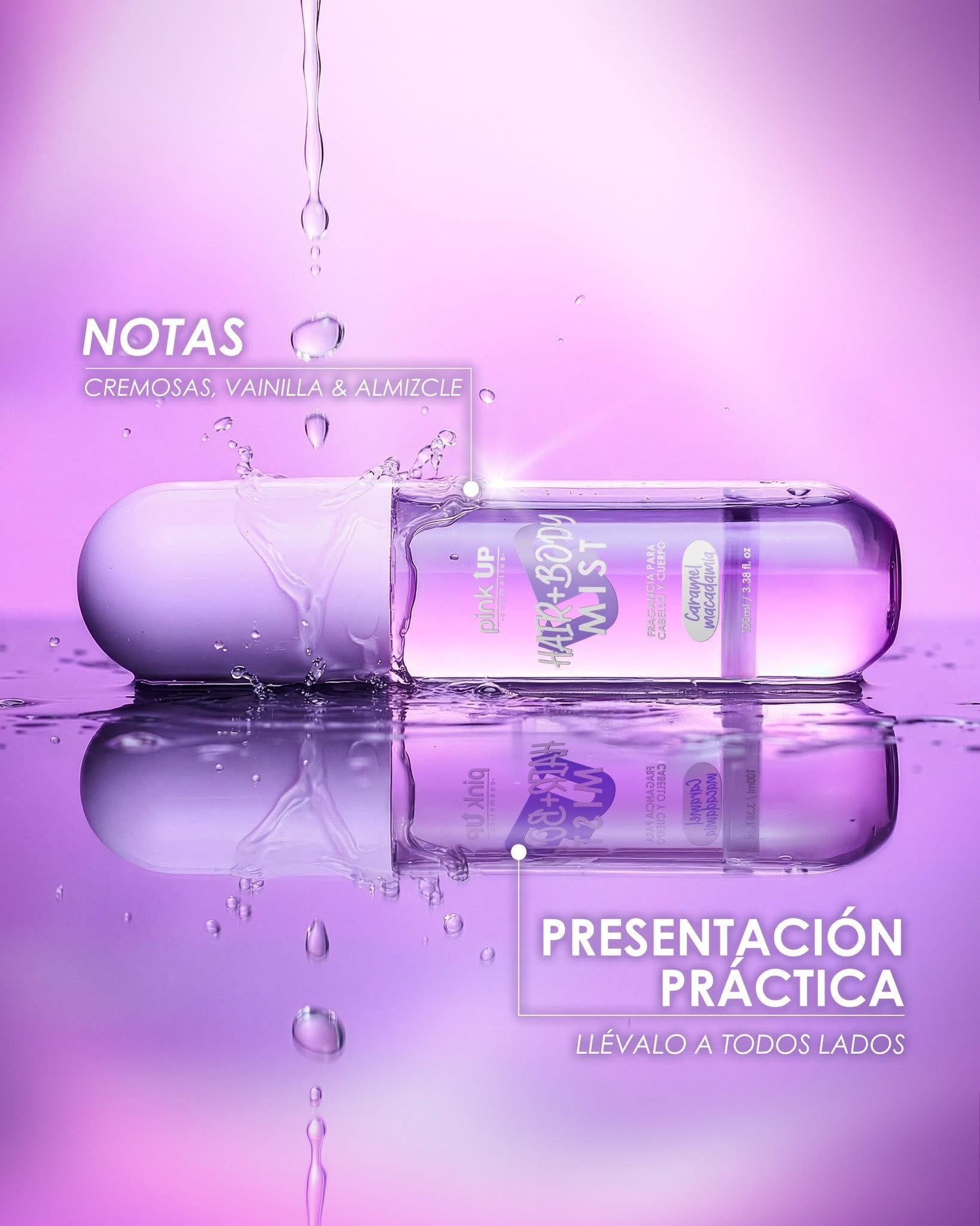 Hair+Body Mist Caramel Macadamia Fragancia Corporal Para Cabello Y Cuerpo 100ml