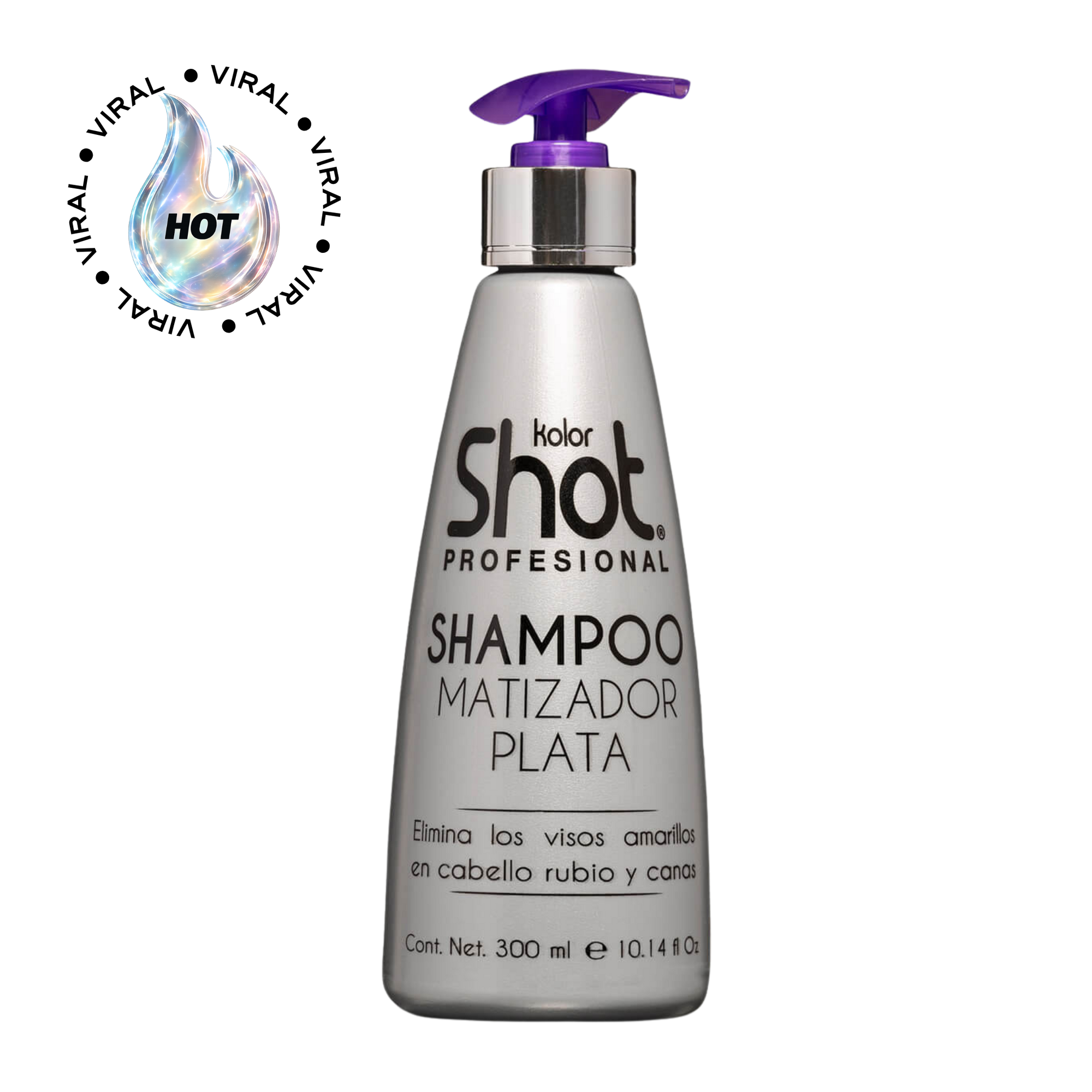 Shampoo Matizador Plata Para Rubios Y Canos