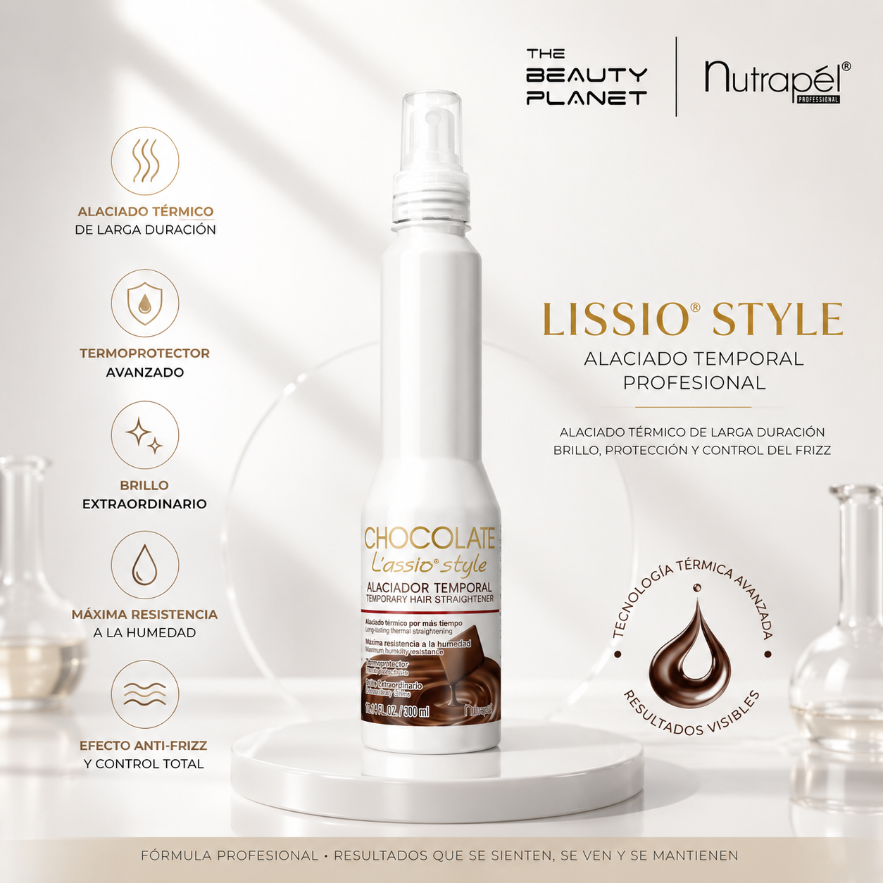 Chocolate L’assio Style Alaciante Temporal De Larga Duración 300ml