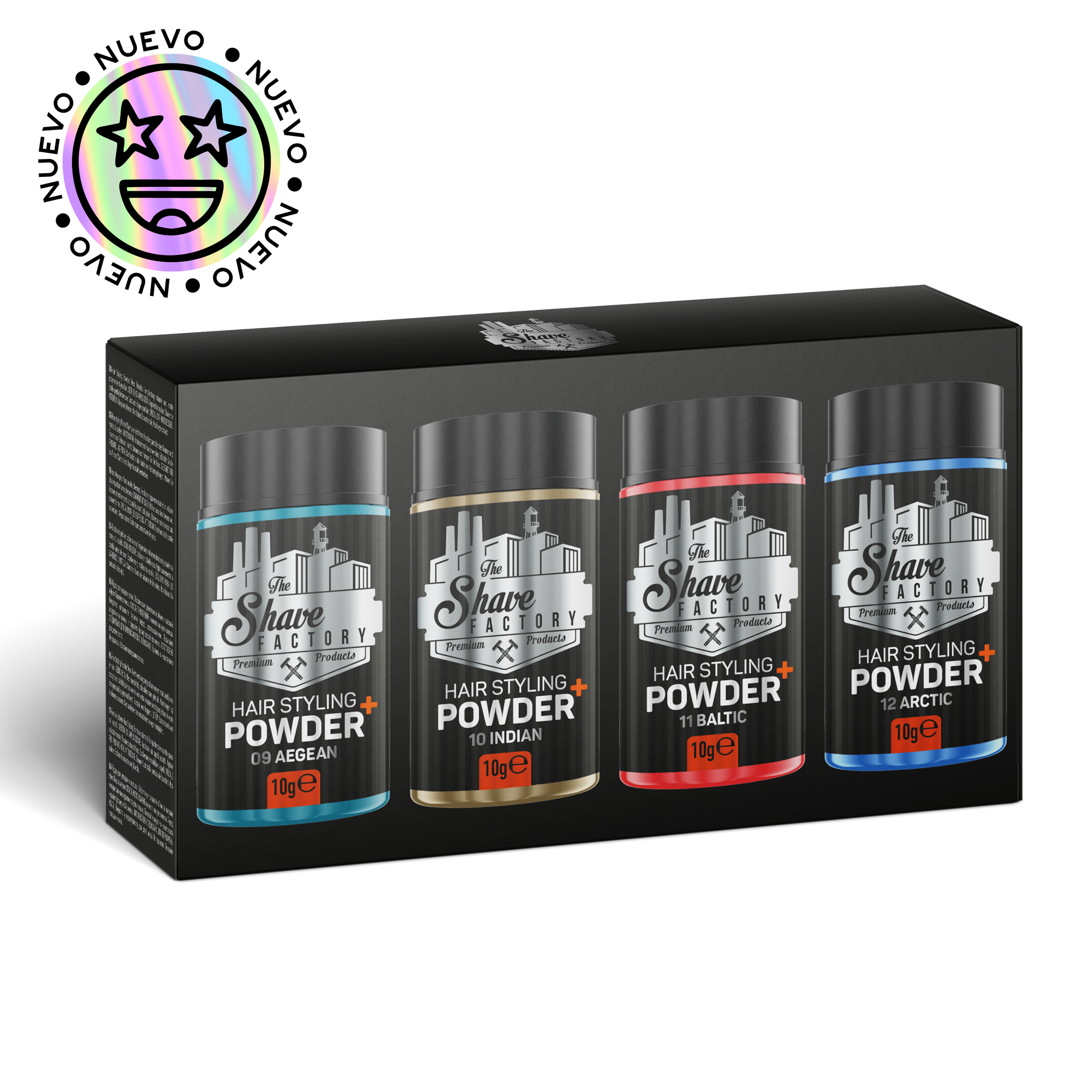 Hair Styling Powder Wax Gift Set (09, 10, 11, 12) 10g x 4 Kit De Polvos Texturizadores