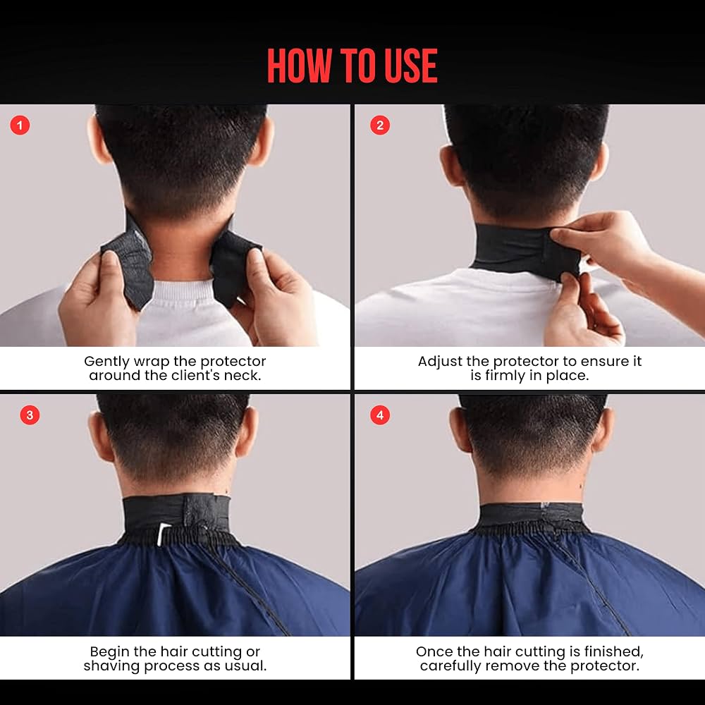 Pack 500 Tiras Papel Cuello Premium Para Barberos Profesionales Royal Blue