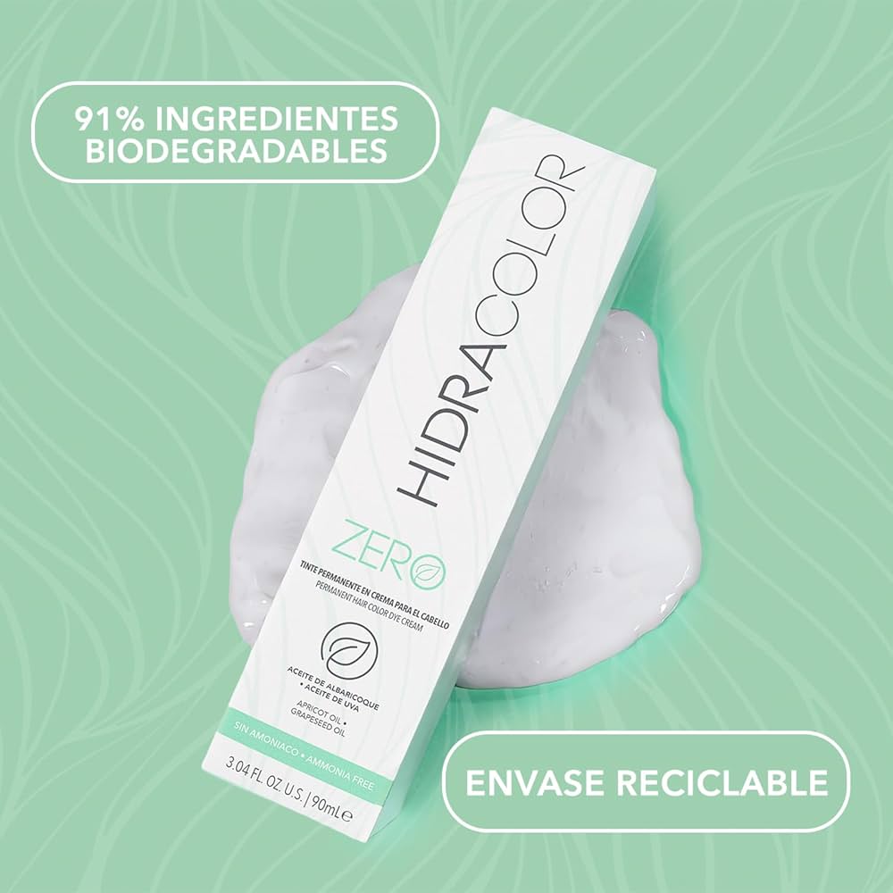 Tinte HidraColor Zero Sin Amoniaco + Peróxido 20 Vol.