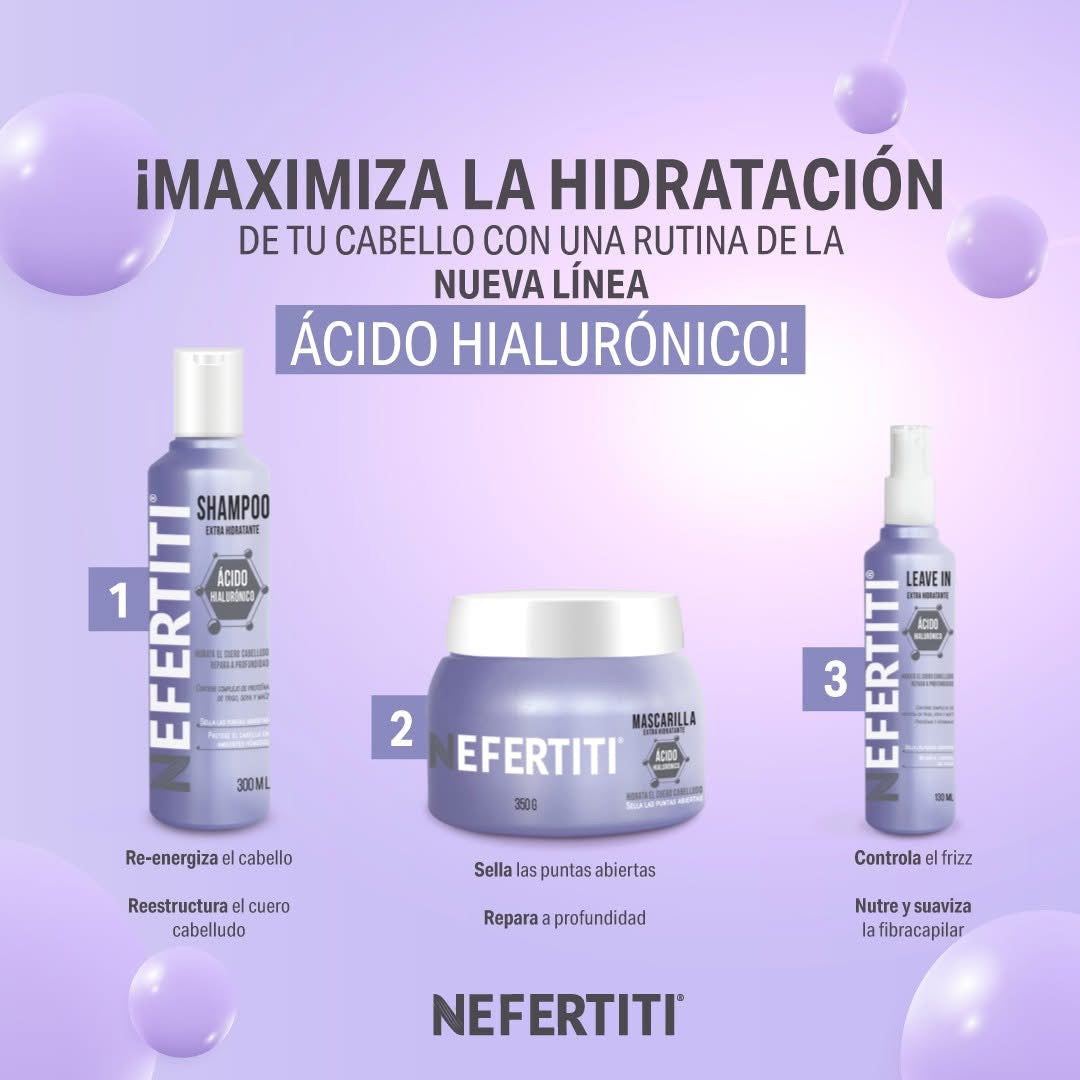 Mascarilla Intensiva Hidratante Ácido Hialurónico Para Cabellos Deshidratados 350g